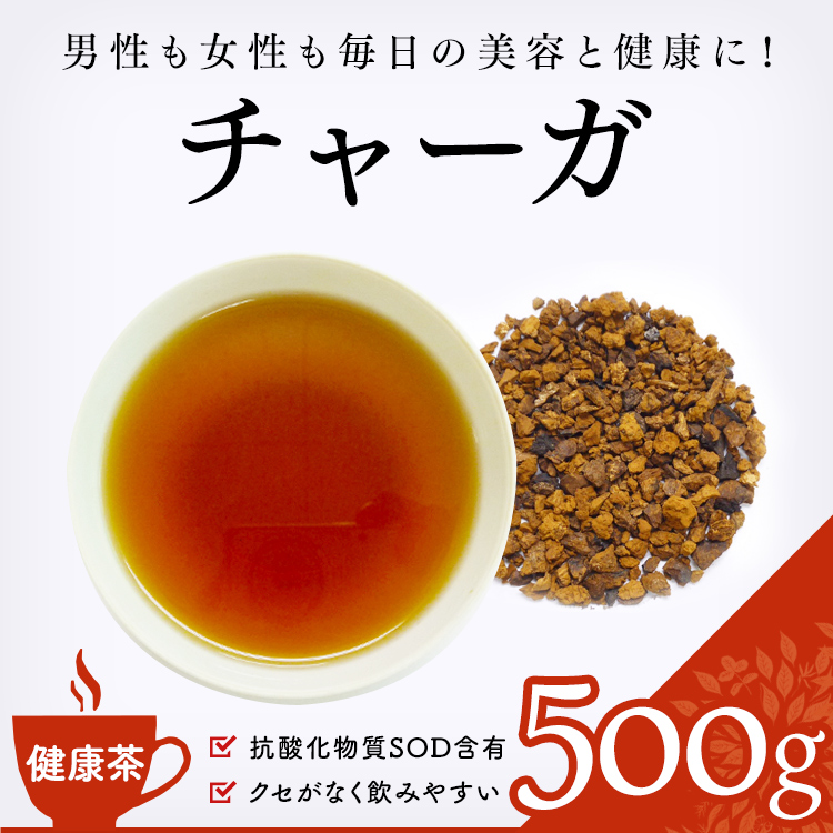 【健康茶 通販】 チャーガ 500g (カバノアナタケ茶・チャガ茶）業務